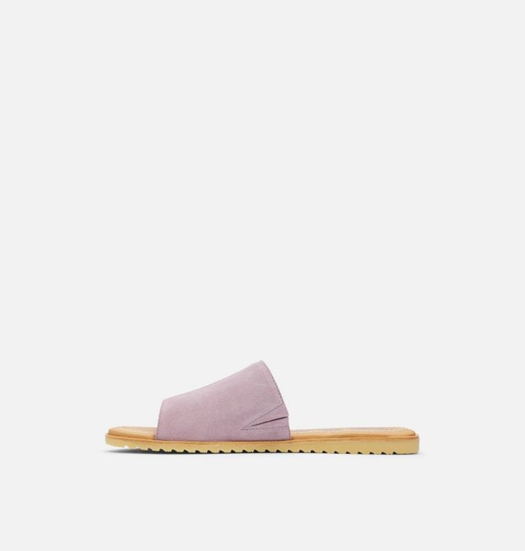 Womens Slides Pink - Sorel Ella™ Block - 053-YKRMSW